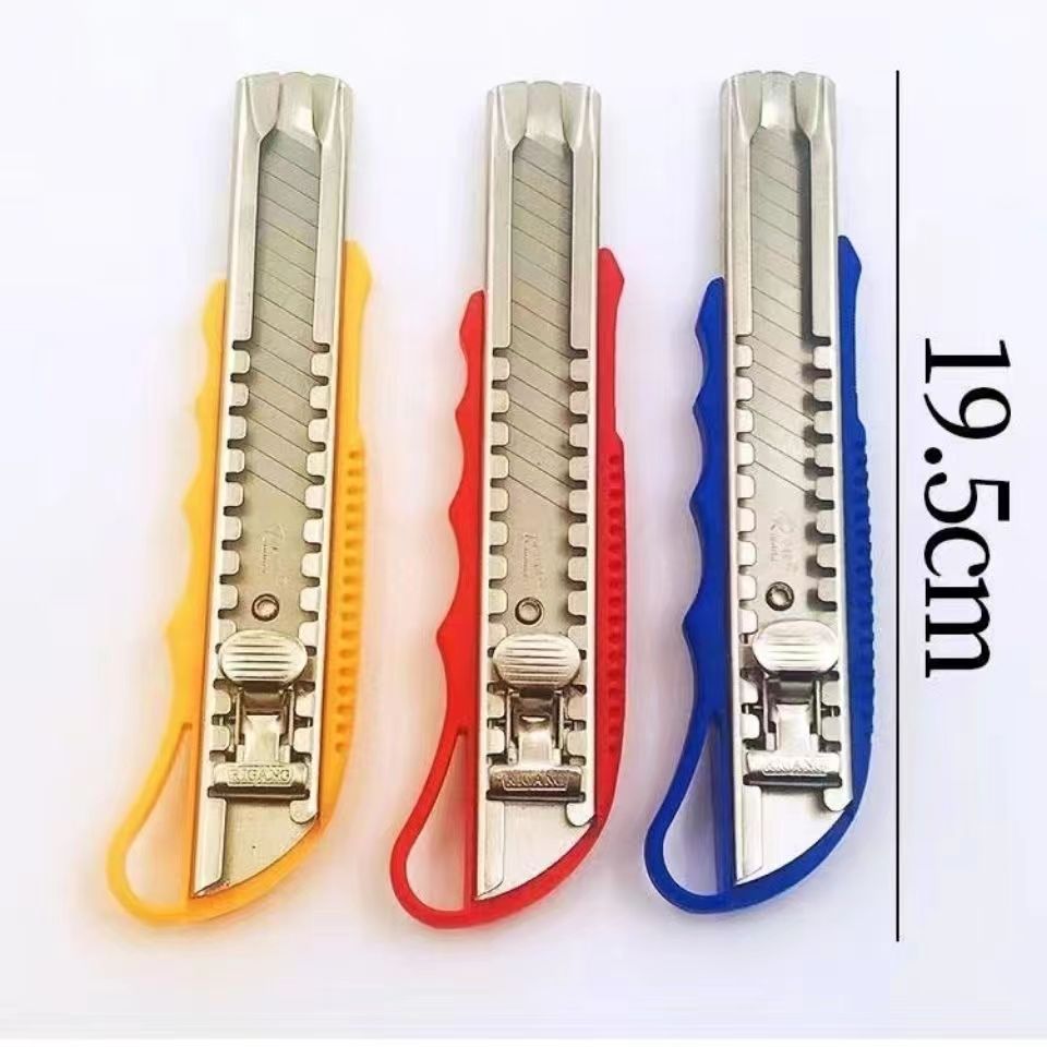 Large utility knife blade Paper cutter knife Coated with rubber Heavy duty wallpaper knife Tool knife for unwrapping express packages