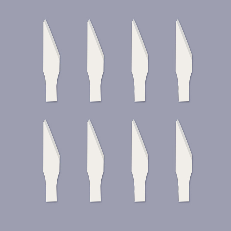 Different kinds of cutting blades