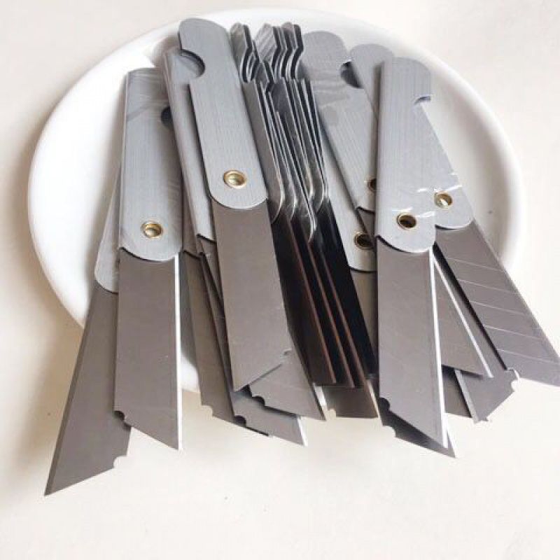 Large utility knife blade Paper cutter knife Coated with rubber Heavy duty wallpaper knife Tool knife for unwrapping express packages