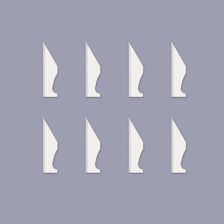 Different kinds of cutting blades