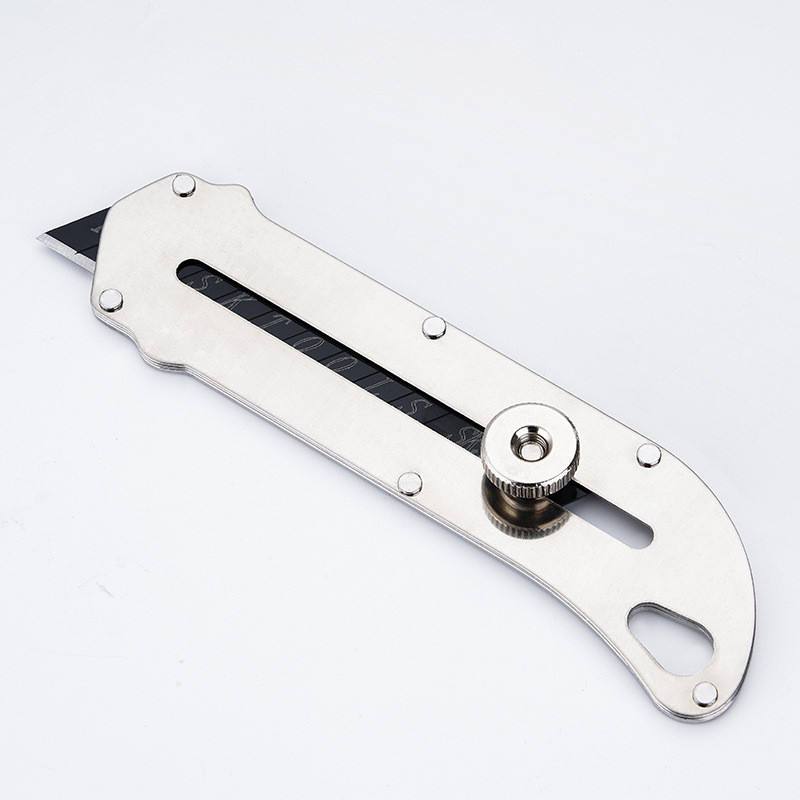 Professional Manufacture Heavy Duty Aluminium alloy Cutter 18mm Blade Snap off Utility Knife