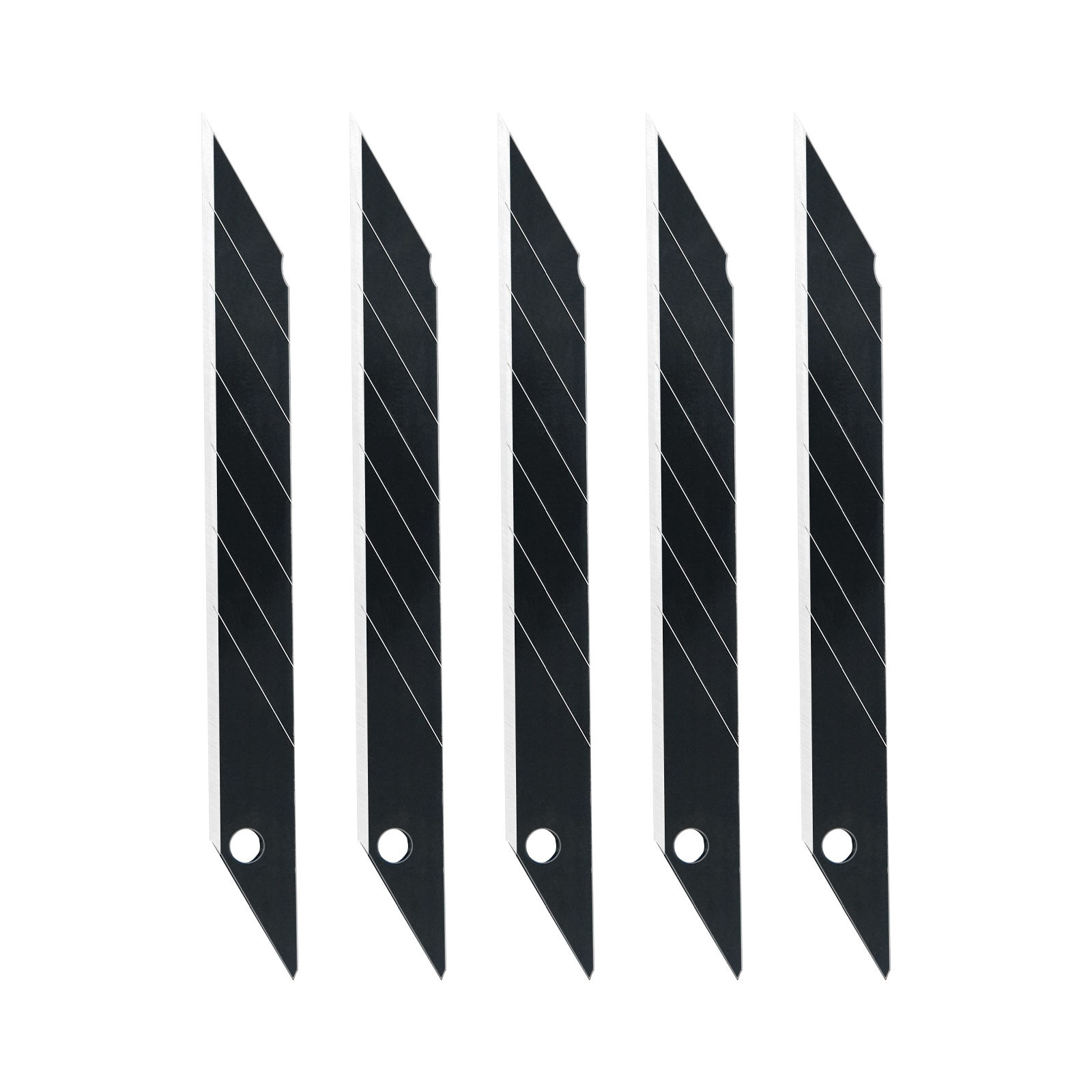 9mm Snap-off Replacement Blades 30 Degree SK5 steel Black Blades for 9mm utility knife sk5 steel blade