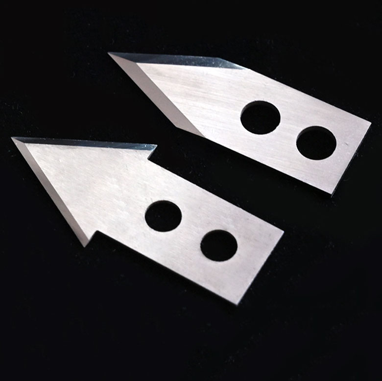 Tungsten steel vibrating knife cutting machine Vibrating slabbing machine Cutting machine screw head triangle blade laminating machine blade